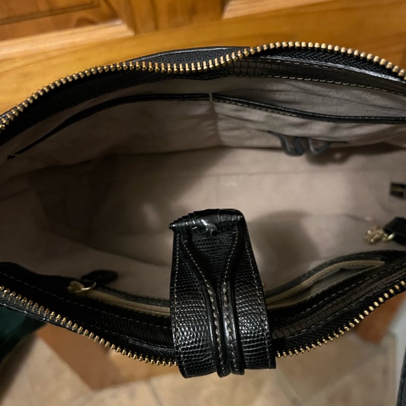 Brahmin Isabelle Melbourne Crocodile Pattern Shoulder Bag - Picture 5 of 9